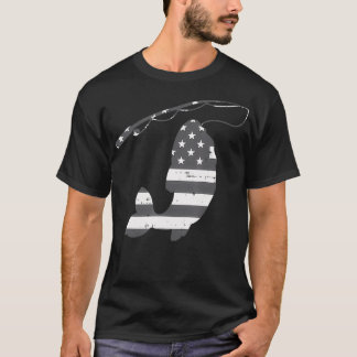 Amerikaanse vlag Silhouette Vist Patr T-shirt