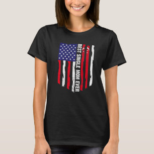 Amerikaanse vlag & Singapore vlag Best Single Mam  T-shirt