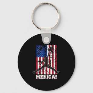 Amerikaanse Vlag Sketll Usa Vlag 4 juli Mannen Jon Sleutelhanger