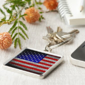 Amerikaanse vlag sleutelhanger (Zijkant)