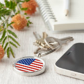 Amerikaanse vlag sleutelhanger (Zijkant)