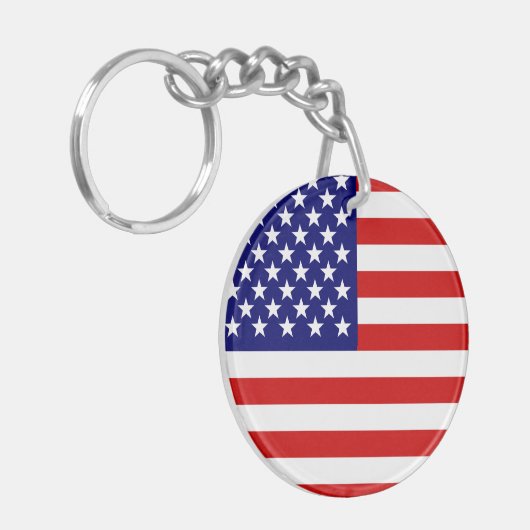Amerikaanse vlag sleutelhanger (Voorkant Links)