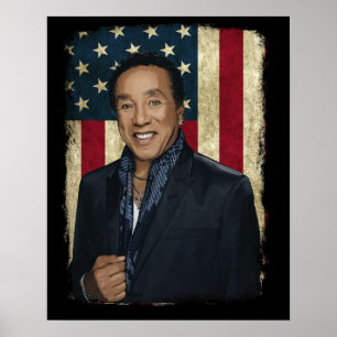  Amerikaanse vlag Smokey Robinson Legend Poster