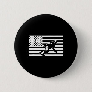 Amerikaanse vlag Snowboard Kleding - Snowboarding Ronde Button 5,7 Cm