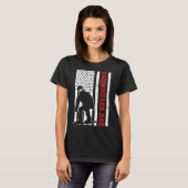 Amerikaanse vlag Snowboarden vader snowboarder pap T-shirt (Voorkant volledig)