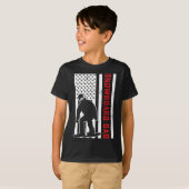 Amerikaanse vlag Snowboarden vader snowboarder pap T-shirt (Voorkant volledig)