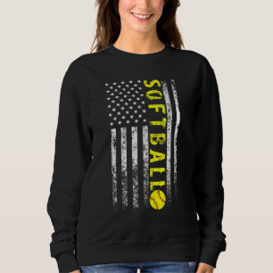 Amerikaanse vlag Softball Softball Mannen vrouwen Trui
