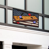 Amerikaanse vlag spandoek (Buitenkant Gebouw)