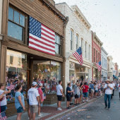 Amerikaanse vlag spandoek