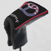 Amerikaanse vlag - Speciaal gepersonaliseerd Golfheadcover (3/4 voorkant)