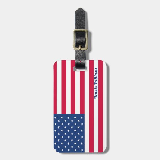 Amerikaanse vlag | Speciaal patriottisch Bagagelabel (Voorkant verticaal)