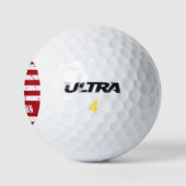Amerikaanse vlag Speciaal patriottische strips Golfballen (Logo)