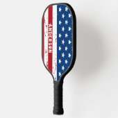 Amerikaanse vlag Speciaal patriottische strips Pickleball Paddle (Links)