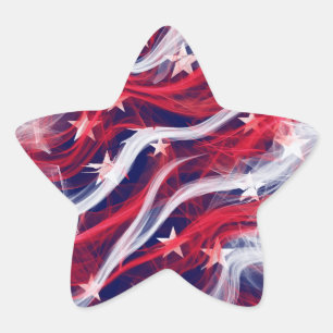 Amerikaanse vlag Star-Stickers (blad van 20) Ster Sticker