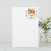  Amerikaanse Vlag Stationery Briefpapier (Staand voorkant)