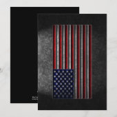 Amerikaanse Vlag Steenstructuur Kaart (Voorkant / Achterkant)