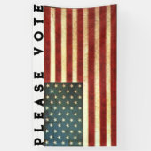 Amerikaanse vlag stemming spandoek (Verticaal)