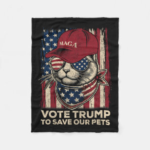 Amerikaanse vlag stemt Trump om onze huisdieren te Fleece Deken