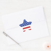 Amerikaanse vlag ster sticker (Envelop)