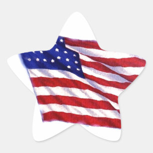 Amerikaanse vlag ster sticker