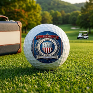 Amerikaanse vlag sterren & strepen 250e onafhankel golfballen