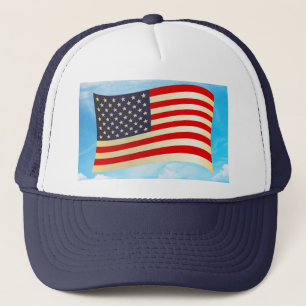 Amerikaanse Vlag Sterren Strepen Eer Vrijheid Troe Trucker Pet