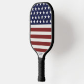 Amerikaanse vlag sterren, strepje je eigen tekst pickleball paddle (Links)