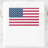 Amerikaanse Vlag Sticker (Tas)