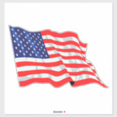 Amerikaanse vlag sticker (Vel)