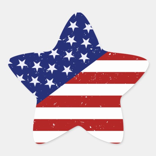 Amerikaanse vlag Sticker (Voorkant)