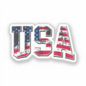 Amerikaanse  vlag sticker (Voorkant)