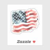 Amerikaanse vlag sticker (Vel)