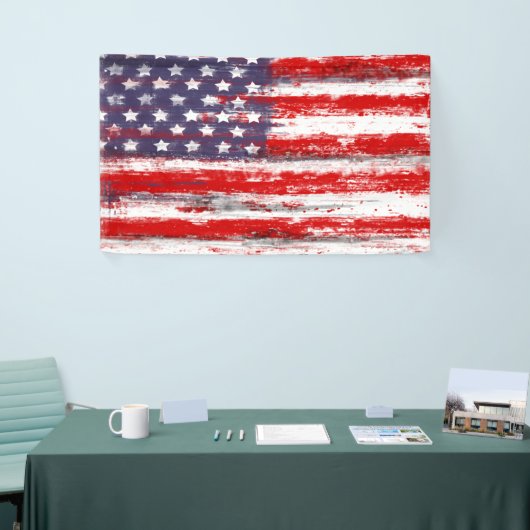 Amerikaanse vlag, stijl spandoek (Beurs)