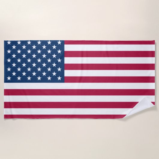 Amerikaanse vlag strandlaken (Voorkant)