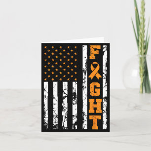 Amerikaanse vlag strijd leukemie strijder bewustzi kaart