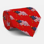 Amerikaanse vlag stropdas (Opgerold)