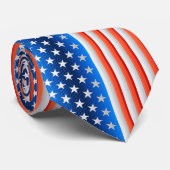 Amerikaanse vlag stropdas (Opgerold)