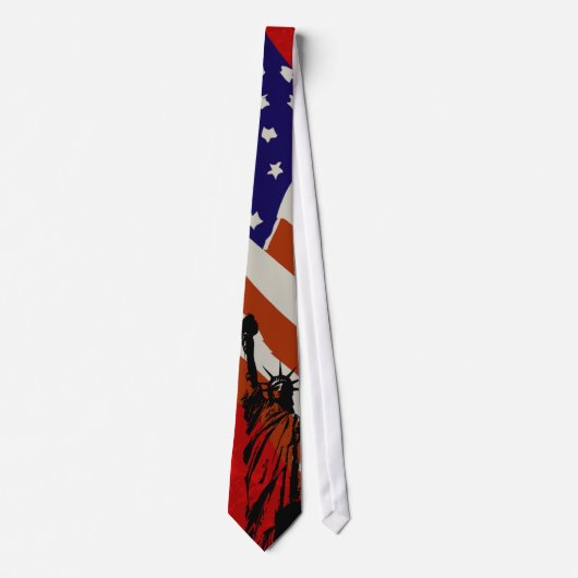 Amerikaanse vlag stropdas (Voorkant)