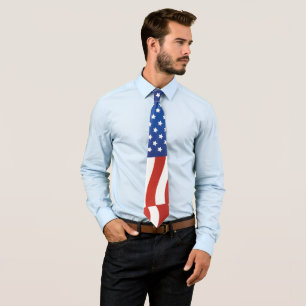Amerikaanse vlag stropdas