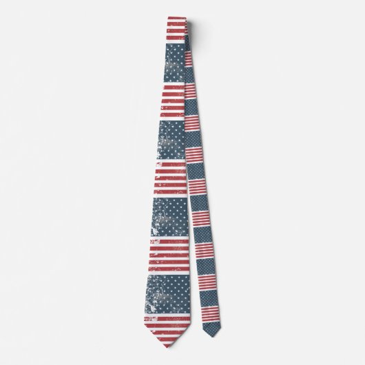 Amerikaanse vlag stropdas (Voorkant)