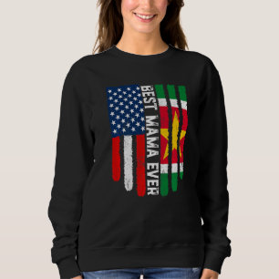 Amerikaanse vlag & Surinaamse vlag beste mama ooit Trui