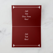 Amerikaanse vlag sympathie voor Bald Eagle Kaart (Binnen)