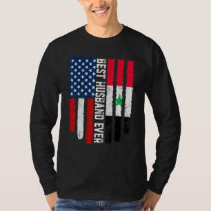 Amerikaanse vlag Syrië vlag Beste man ooit familie T-shirt