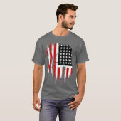  Amerikaanse vlag T-shirt (Voorkant volledig)