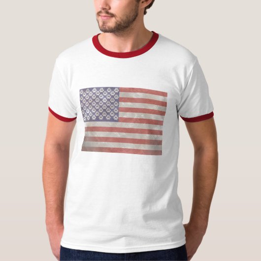 Amerikaanse vlag t-shirt (Voorkant)