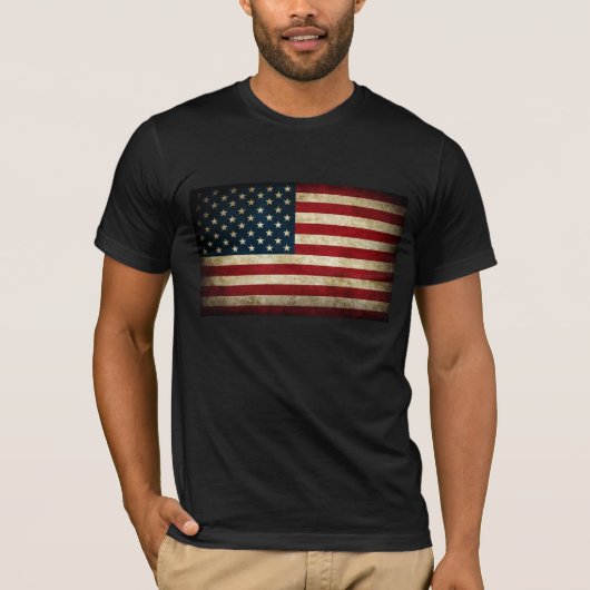 Amerikaanse vlag t-shirt (Voorkant)