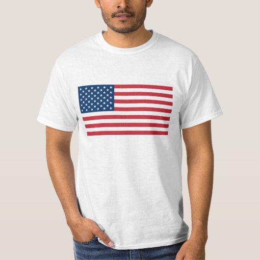 Amerikaanse vlag T-shirt (Voorkant)
