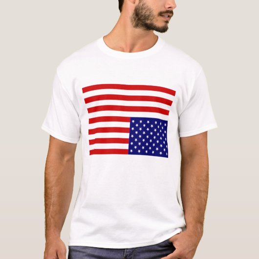 Amerikaanse vlag t-shirt (Voorkant)