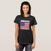 Amerikaanse vlag t-shirt (Voorkant volledig)