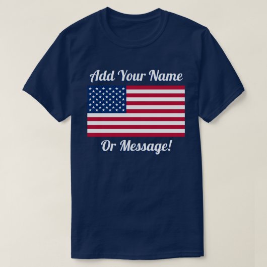 Amerikaanse vlag t-shirt (Design voorkant)